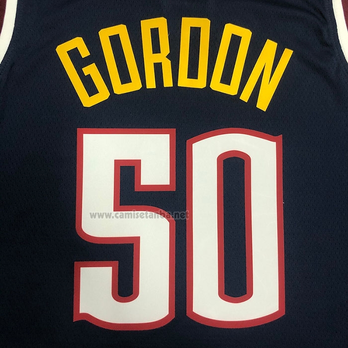 Camiseta Denver Nuggets Aaron Gordon #50 Icon 2021 Azul